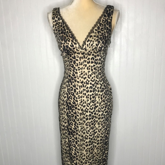 bebe Dresses & Skirts - Bebe Slim Sexy Animal Print Dress Size S